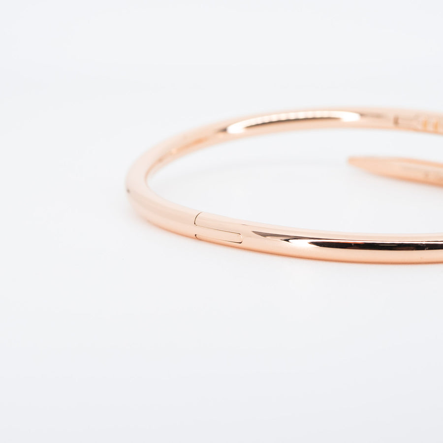 กำไลข้อมือ Cartier Juste un Clou Bracelet 18K Rose Gold Size 15# (Used) #vrca 1010