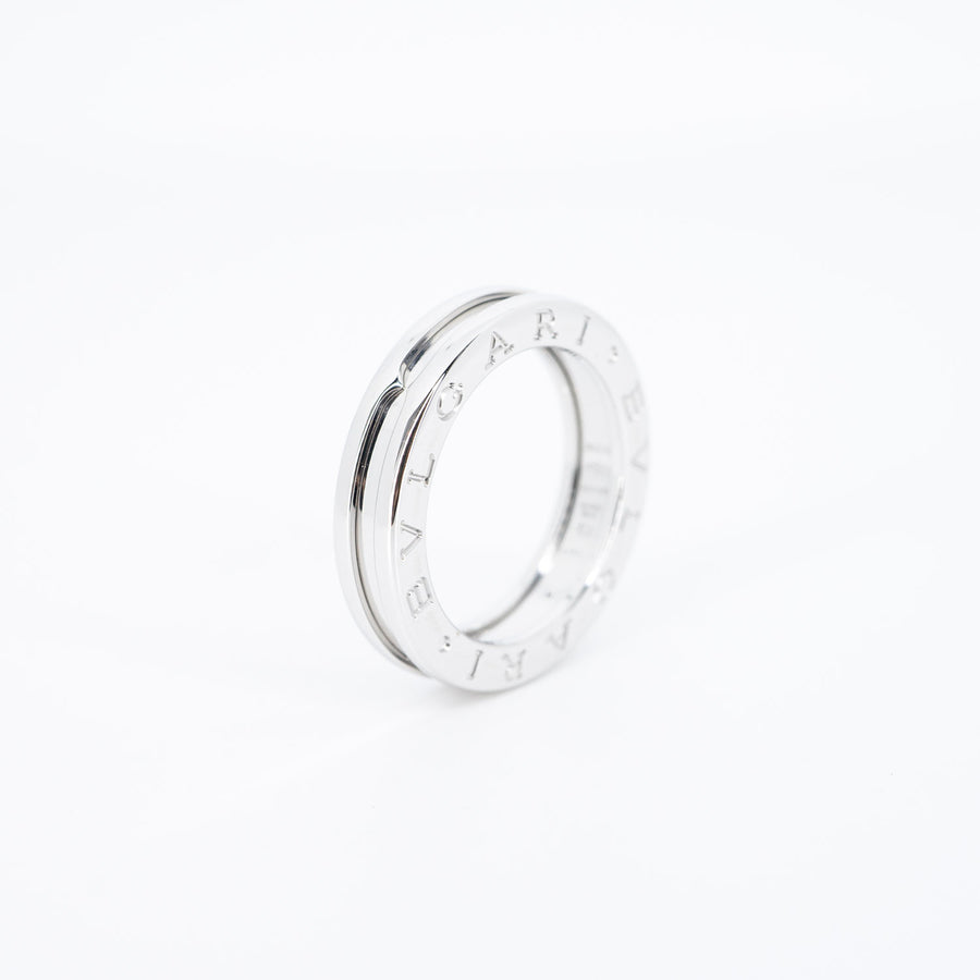 แหวน Bvlgari B.zero1 1band Ring #T4 18K White Gold Size 51# (Used) #vrbvrimt 5947