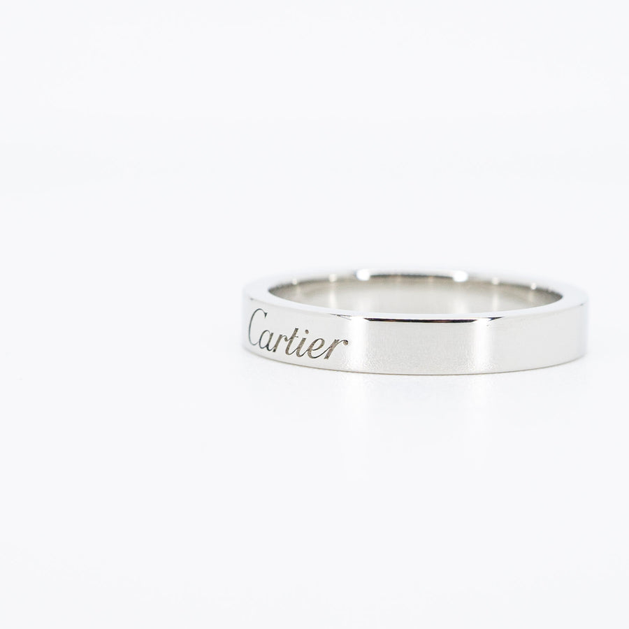 แหวน Cartier C De Cartier Band #T4 Platinum950 Size 49# (Used) #vrcar 5950