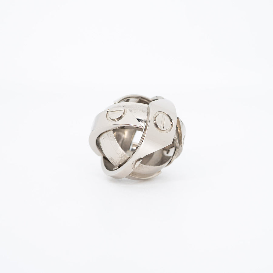 แหวน Cartier Astro love ring (Pendent) Limited Edition #TU 18K White Gold Size 53# (Used) #vrcarim 5958