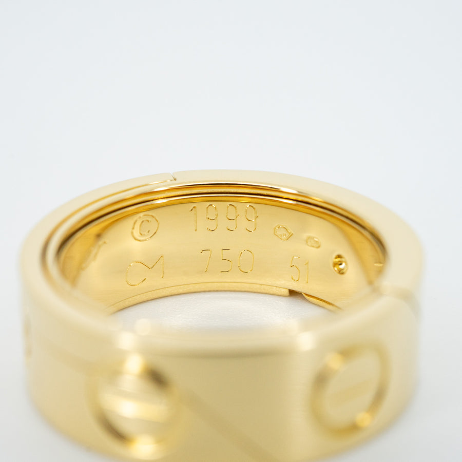 แหวน Cartier Astro love ring (Pendent) Limited Edition #TU 18K Yellow Gold Size 51# (Used) #vrcarim 5959