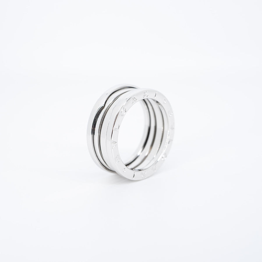 แหวน Bvlgari B.zero1 2band Ring #T4 18K White Gold Size 58# (Used) #vrbvrim 5995