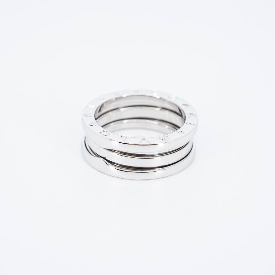แหวน Bvlgari B.zero1 2band Ring #T4 18K White Gold Size 53# (Used) #vrbv 0641