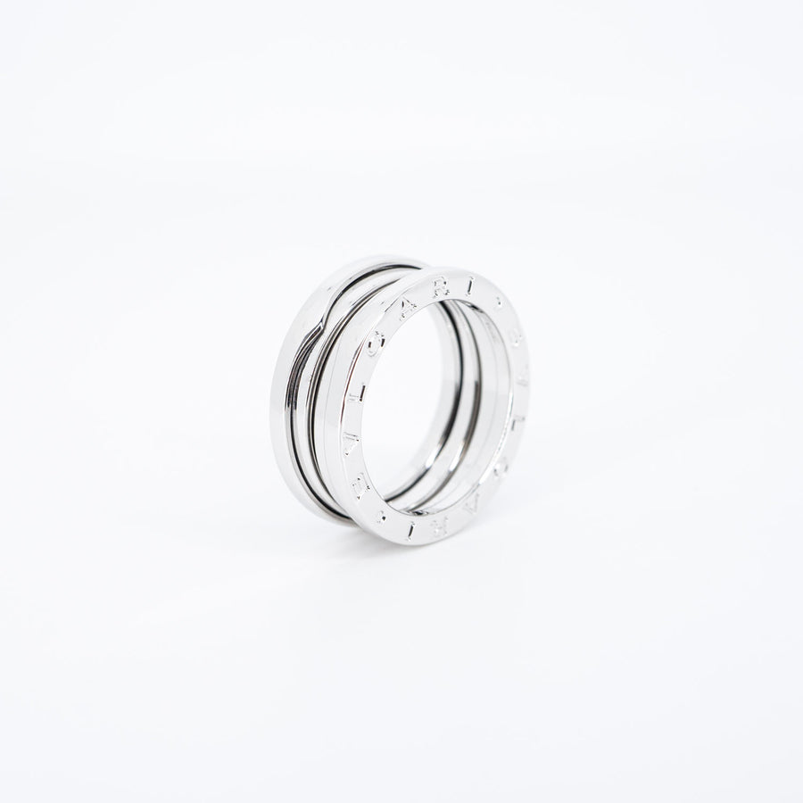 แหวน Bvlgari B.zero1 2band Ring #T4 18K White Gold Size 53# (Used) #vrbv 0641