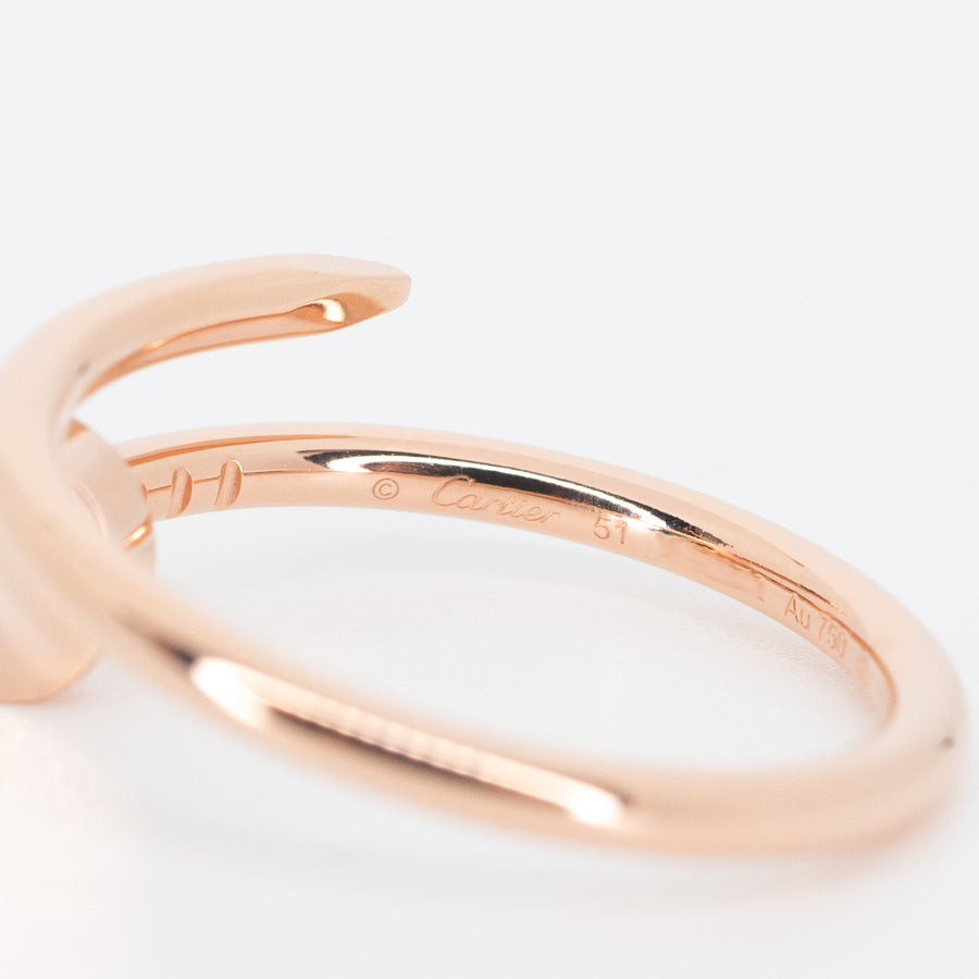 แหวน Cartier Juste Un Clou ring SM #T4 18K Rose Gold Size 51# (Used) #vrcan 6108