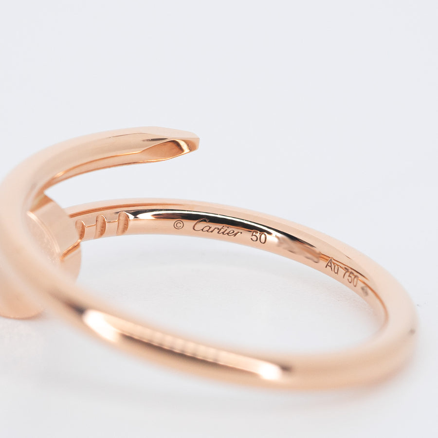 แหวน Cartier Juste Un Clou ring SM #T4 18K Rose Gold Size 50# (Used) #vrcan 6110