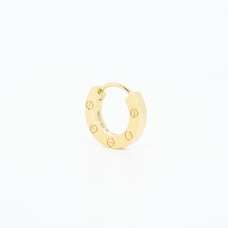 ต่างหู Cartier Love single earring #T4 18K Yellow Gold (Used) #vrcan 6113