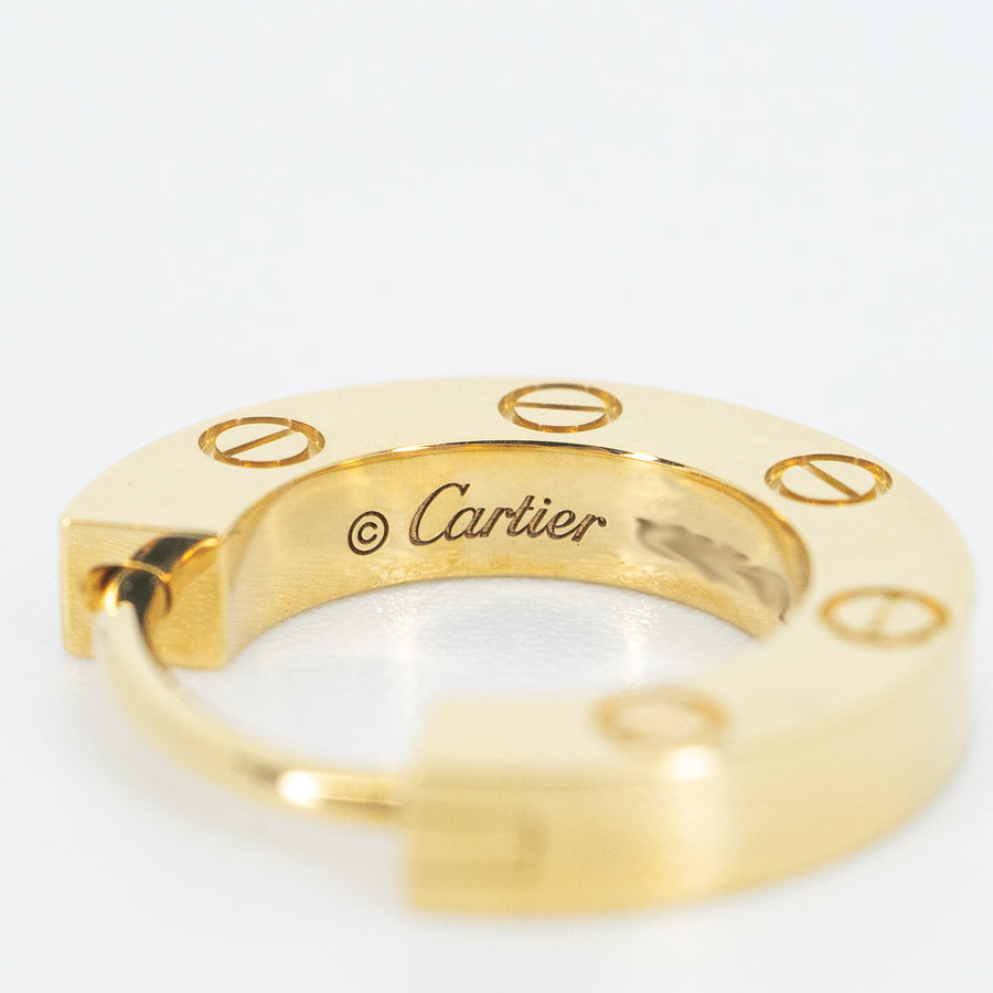 ต่างหู Cartier Love single earring #T4 18K Yellow Gold (Used) #vrcan 6113