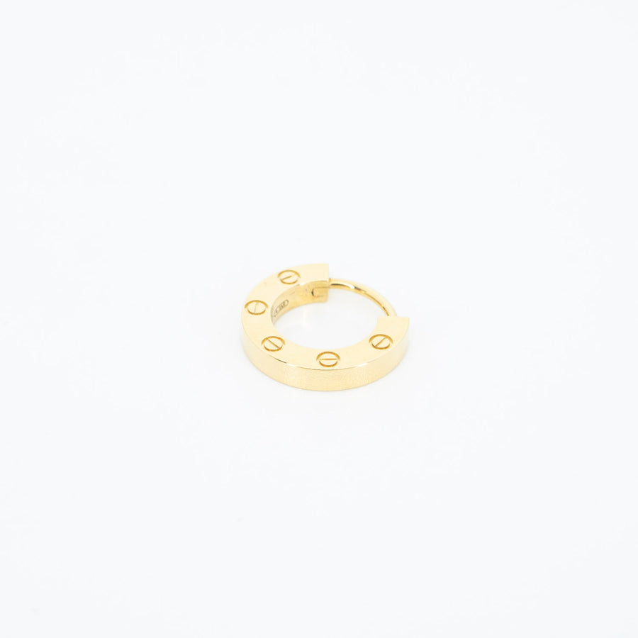 ต่างหู Cartier Love single earring #T4 18K Yellow Gold (Used) #vrcan 6113