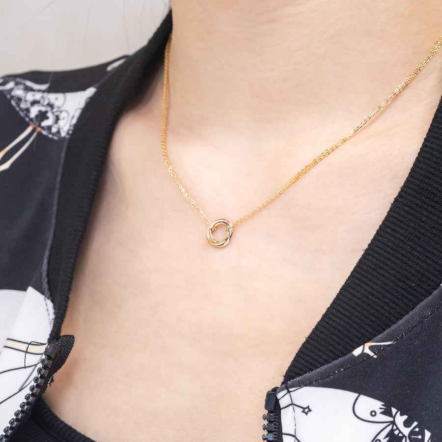 vrcanlimt 7437 Cartier Trinity pendant รุ่น mini 3Color XWW629 26/02/25 กล่องและการ์ด+ใบเสร็จ #T4