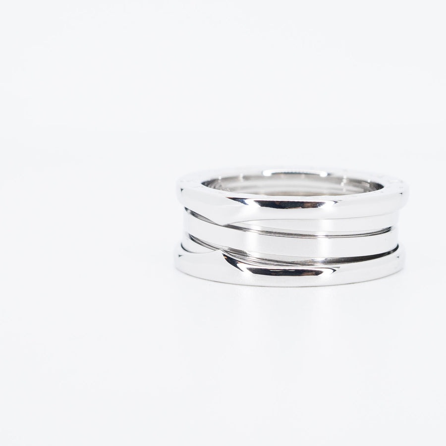 แหวน Bvlgari B.zero1 2band Ring #T4 18K White Gold Size 58# (Used) #vrbvrim 6081