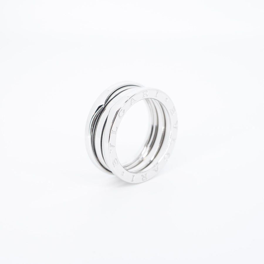 แหวน Bvlgari B.zero1 2band Ring #T4 18K White Gold Size 58# (Used) #vrbvrim 6081