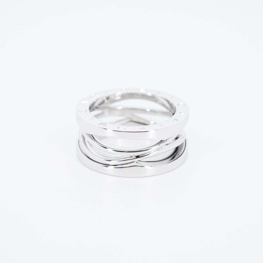 แหวน Bvlgari B.zero1 Design Legend 3band Ring 18K White Gold Size 52# (Used) #vrbvr 6103