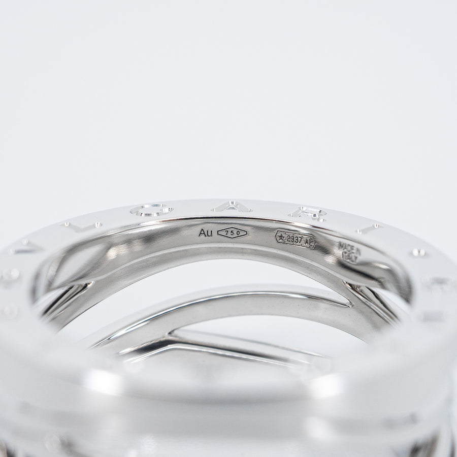 แหวน Bvlgari B.zero1 Design Legend 3band Ring 18K White Gold Size 52# (Used) #vrbvr 6103