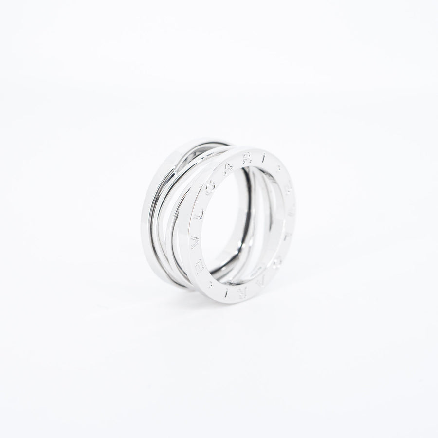 แหวน Bvlgari B.zero1 Design Legend 3band Ring 18K White Gold Size 52# (Used) #vrbvr 6103