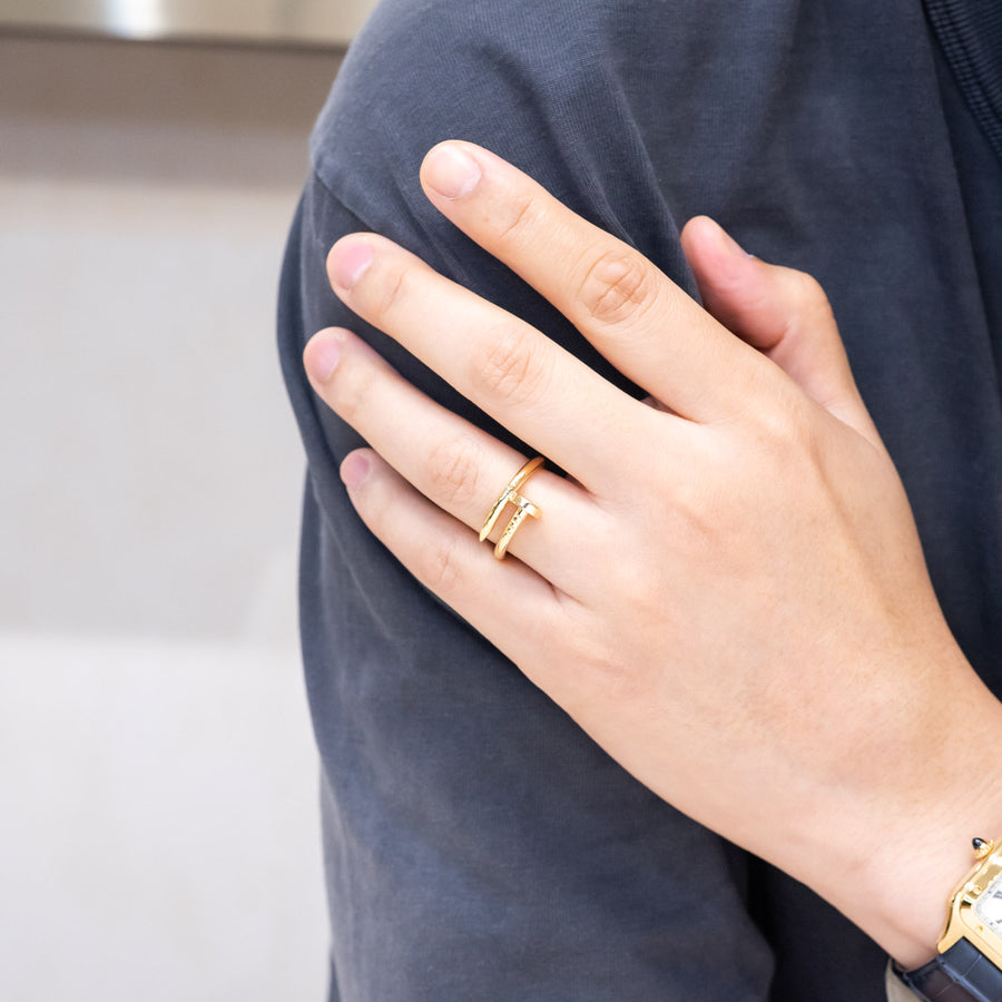 แหวน Cartier Juste Un Clou ring 18K Yellow Gold Size 60# (Used) #vrcarimt 7522