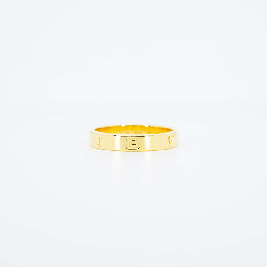 แหวน Bvlgari B.zero1 Essential band Ring #T4 18K Yellow Gold Size 59# (Used) #vrbv 0676