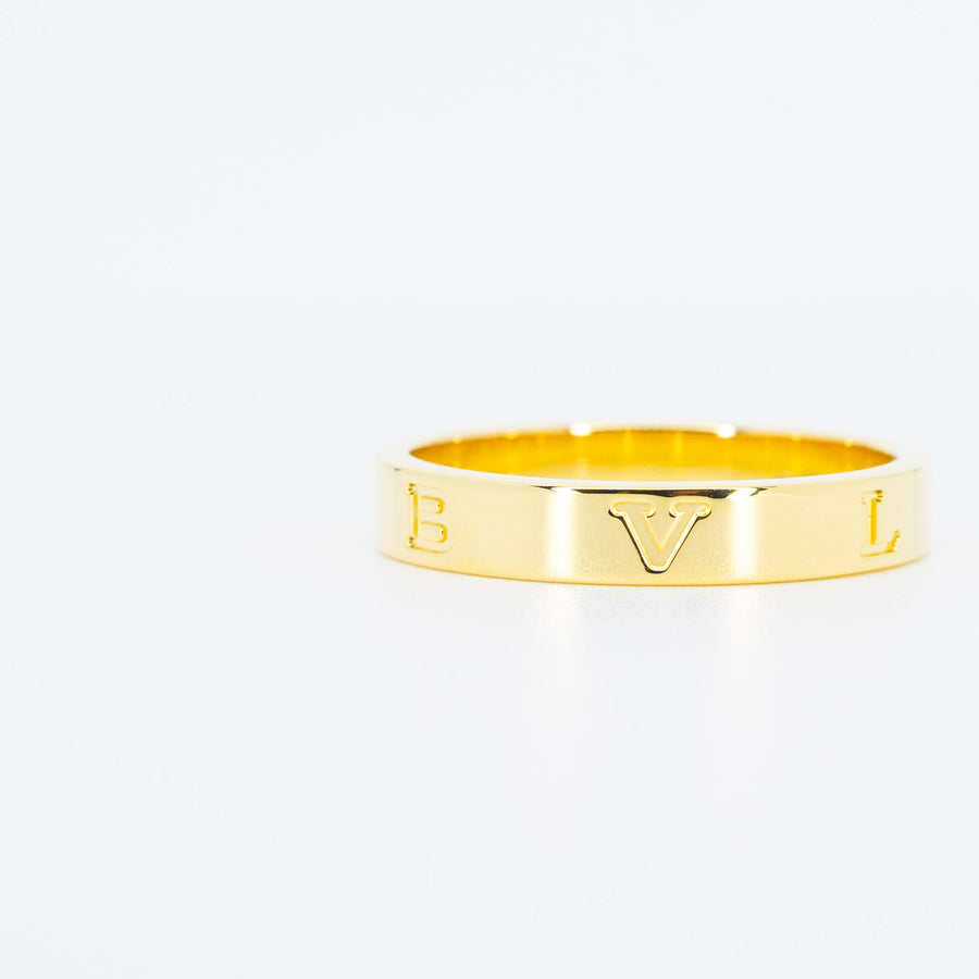 แหวน Bvlgari B.zero1 Essential band Ring #T4 18K Yellow Gold Size 59# (Used) #vrbv 0676