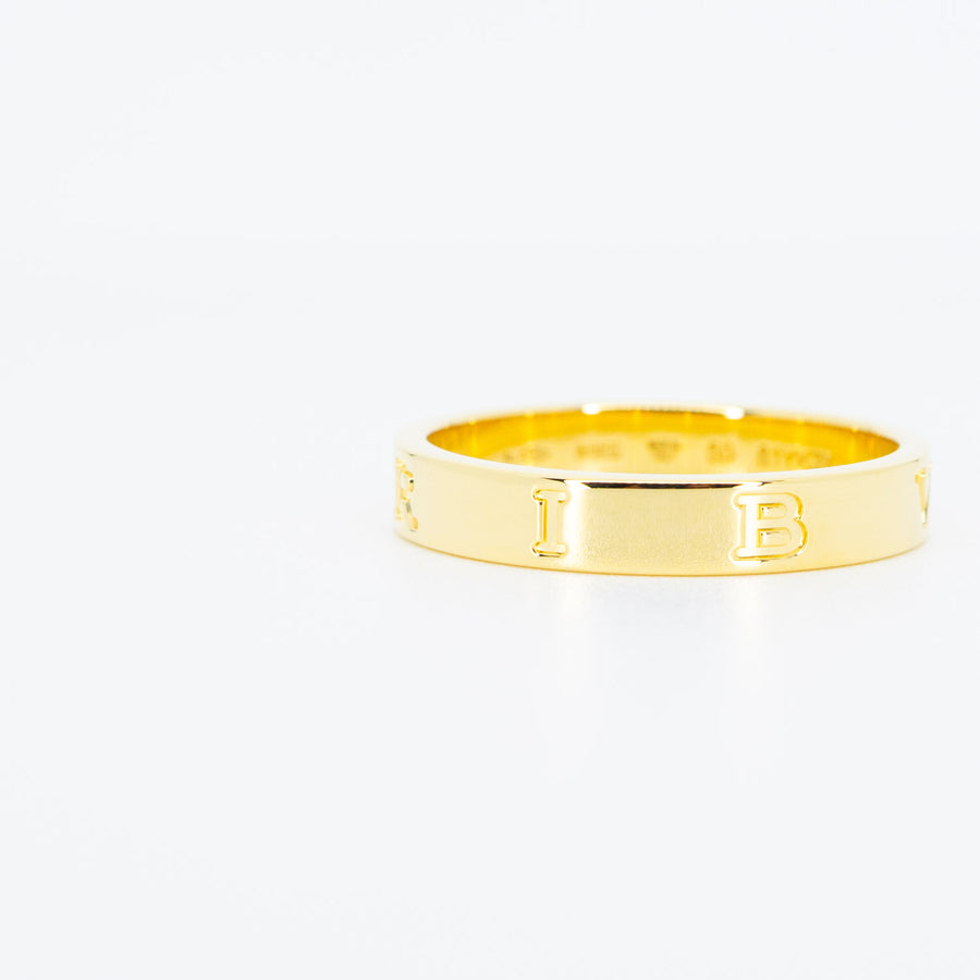 แหวน Bvlgari B.zero1 Essential band Ring #T4 18K Yellow Gold Size 59# (Used) #vrbv 0676