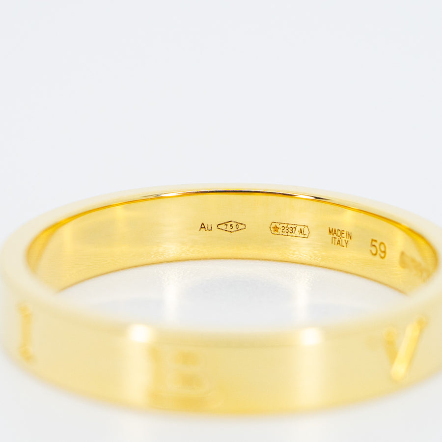 แหวน Bvlgari B.zero1 Essential band Ring #T4 18K Yellow Gold Size 59# (Used) #vrbv 0676