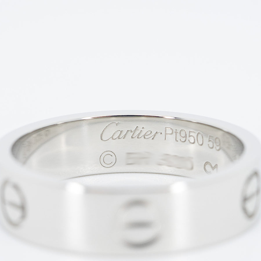 แหวน Cartier Love Ring Platinum950 Size 59# (Used) #vrcarim 6151