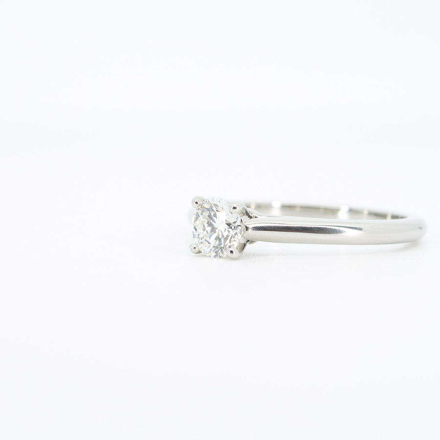 แหวน Cartier 1895 Solitaire Ring 0.40ct H VS2 Platinum950 Size 51# (Used) #vrcarim 6161