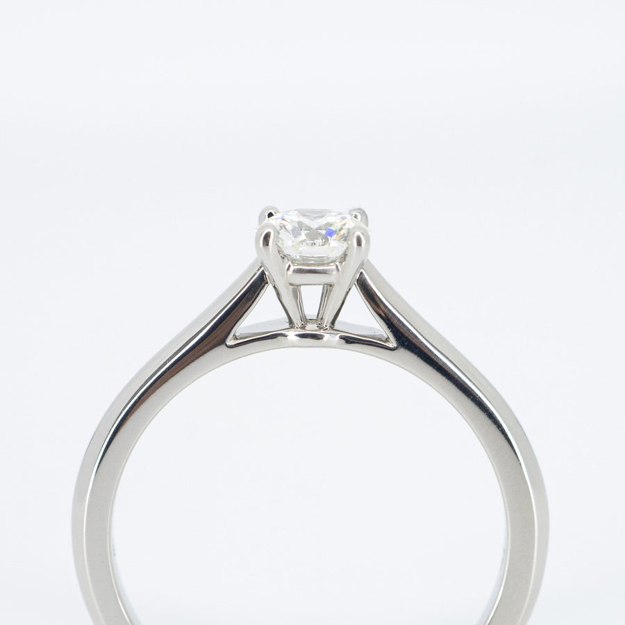 แหวน Cartier 1895 Solitaire Ring 0.40ct H VS2 Platinum950 Size 51# (Used) #vrcarim 6161