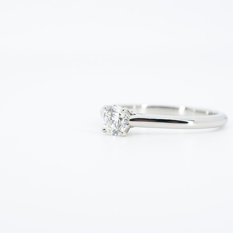 แหวน Cartier 1895 Solitaire Ring 0.38ct G VVS2 Platinum950 Size 53# (Used) #vrcarim 6165