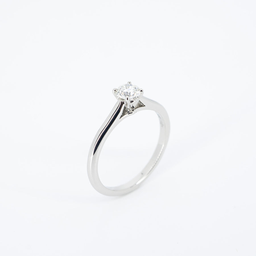 แหวน Cartier 1895 Solitaire Ring 0.38ct G VVS2 Platinum950 Size 53# (Used) #vrcarim 6165