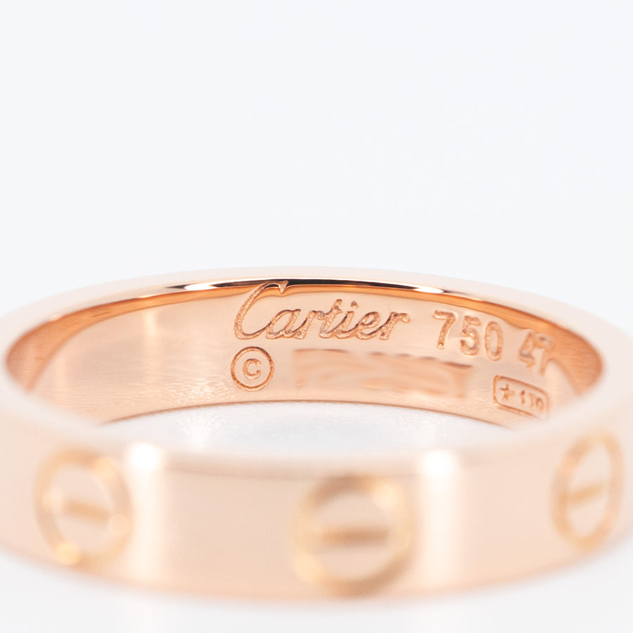 แหวน Cartier Love band 18K Rose Gold Size 47# (Used) #vrca 0684