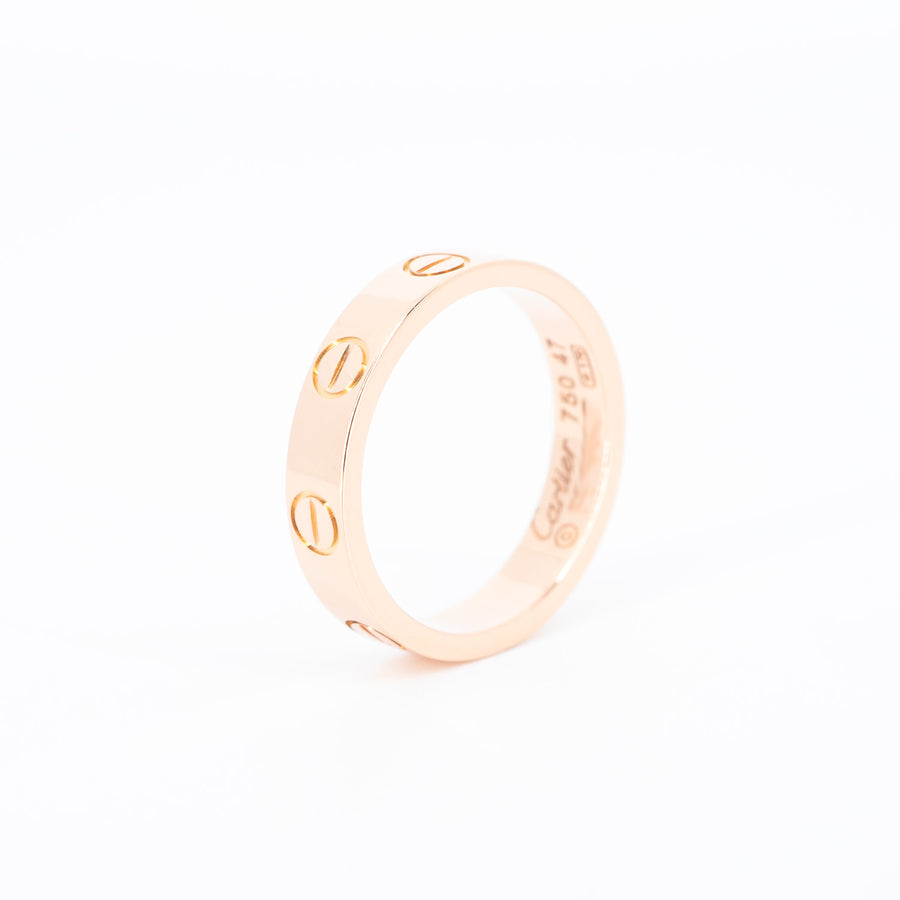 แหวน Cartier Love band 18K Rose Gold Size 47# (Used) #vrca 0684