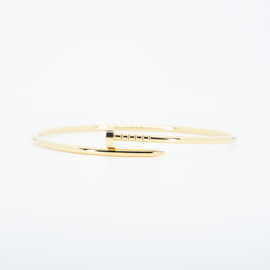 **hold k.b**กำไล Cartier Juste Un Clou Bracelet SM 18K Yellow Gold Size 19# (Used) #vrcan 6195