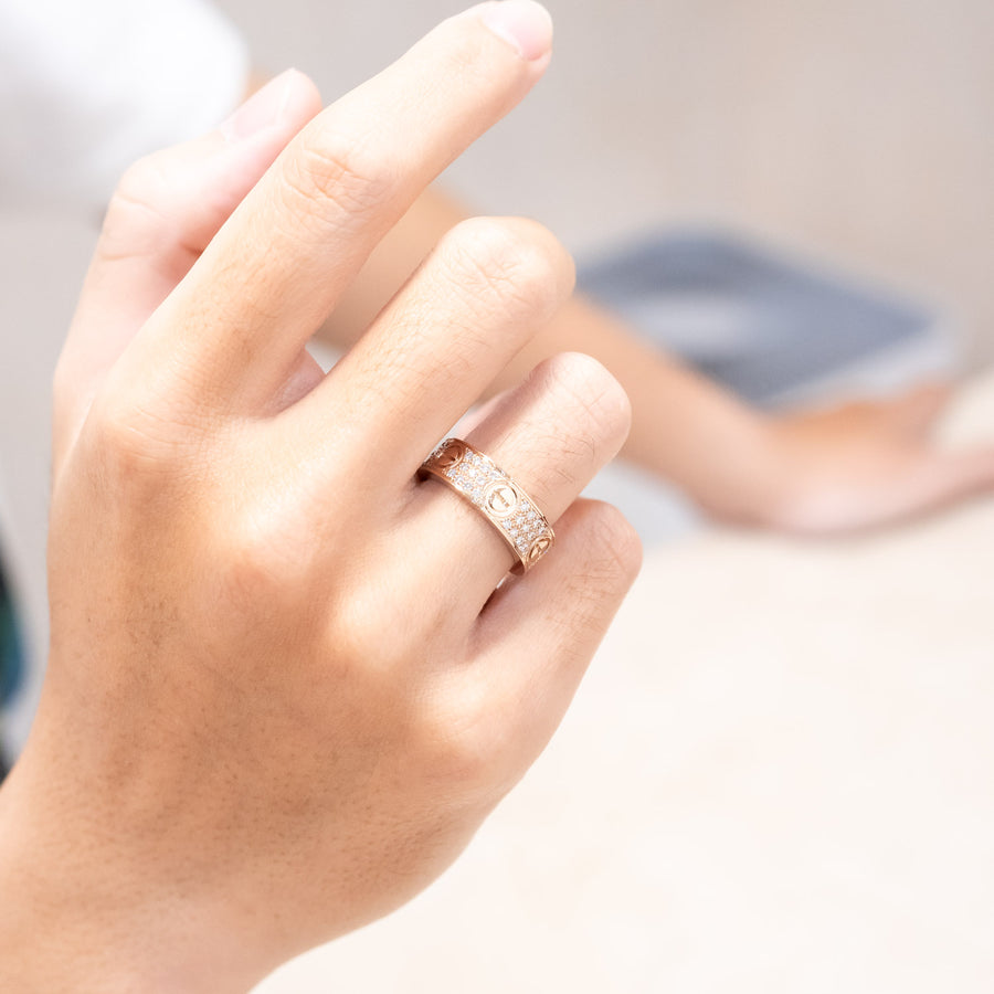 vrcarHIT 7441 22/09/25 Cartier Love ring รุ่น classic ปู pg PE3486 18 MAR 2016 กล่องและการ์ด 52 #T3