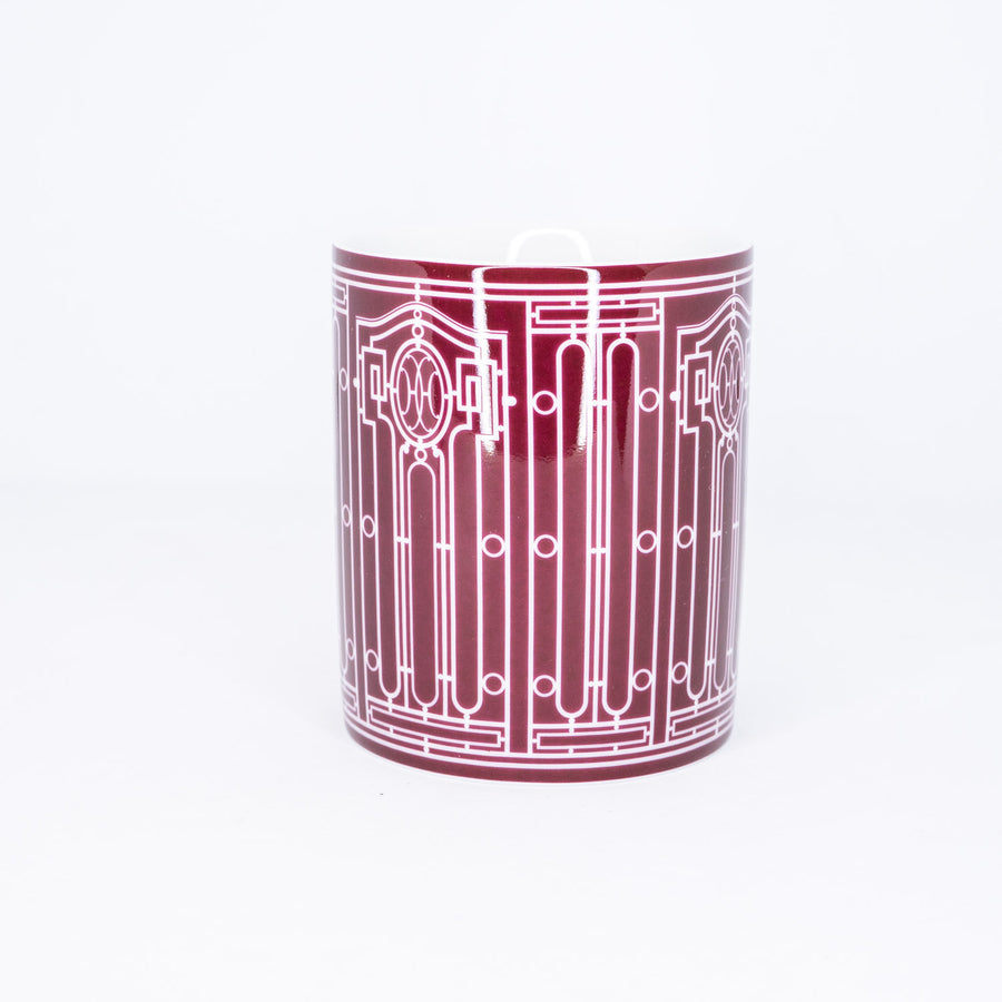 แก้ว Hermes H Deco Mug, Red Rouge White (Used) #vrhe 0695