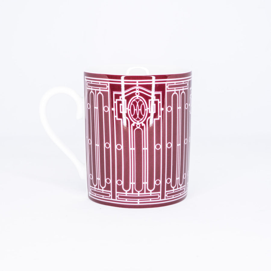 แก้ว Hermes H Deco Mug, Red Rouge White (Used) #vrhe 0695