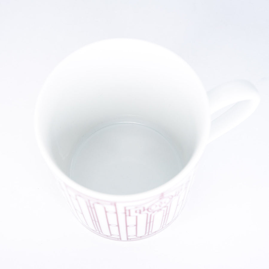 แก้ว Hermes H Deco Mug, White with Rouge (Used) #vrhe 0696