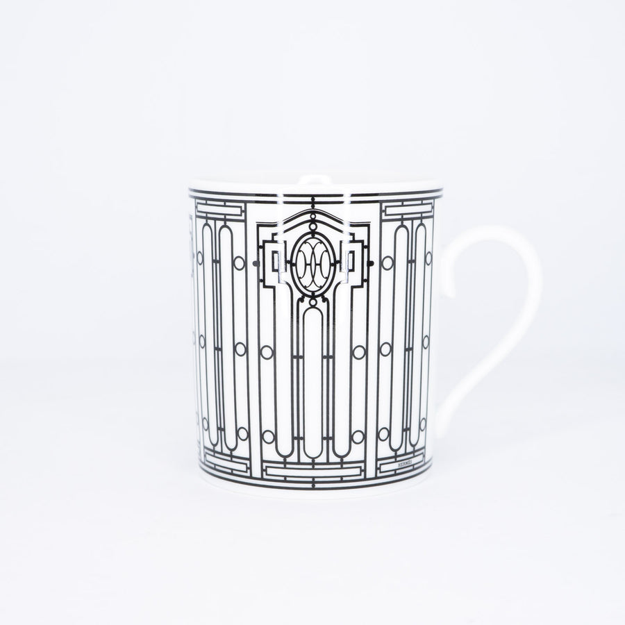 แก้ว Hermes H Deco Mug, White (Used) #vrhe 0693