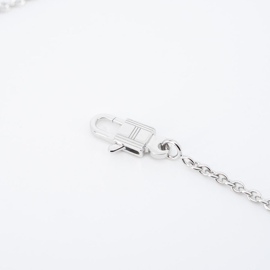 สร้อยและจี้ Hermes Hermes Amulettes Constance Pendant 18K White Gold Size 38-48cm.# (Used) #vrhe 0688