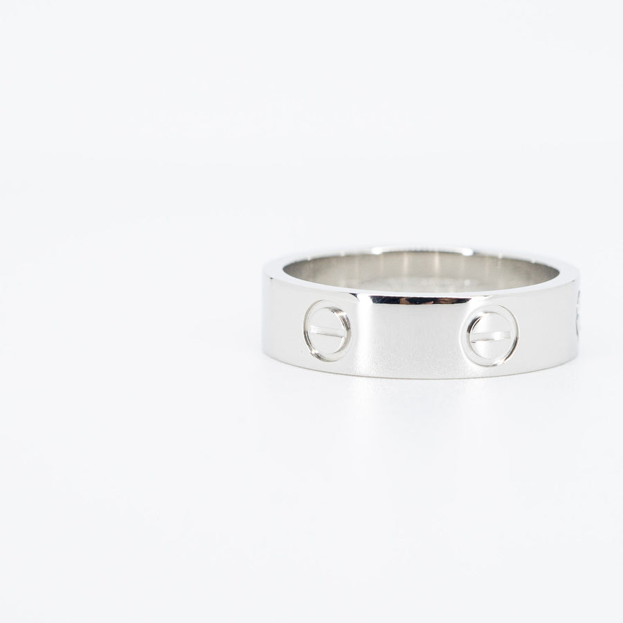 แหวน Cartier Love Ring Platinum950 Size 57# (Used) #vrcar 6235