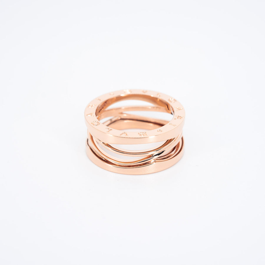 แหวน Bvlgari B.zero1 Design Legend two-band Ring 18K Rose Gold Size 54# (Used) #vrbvr 6254