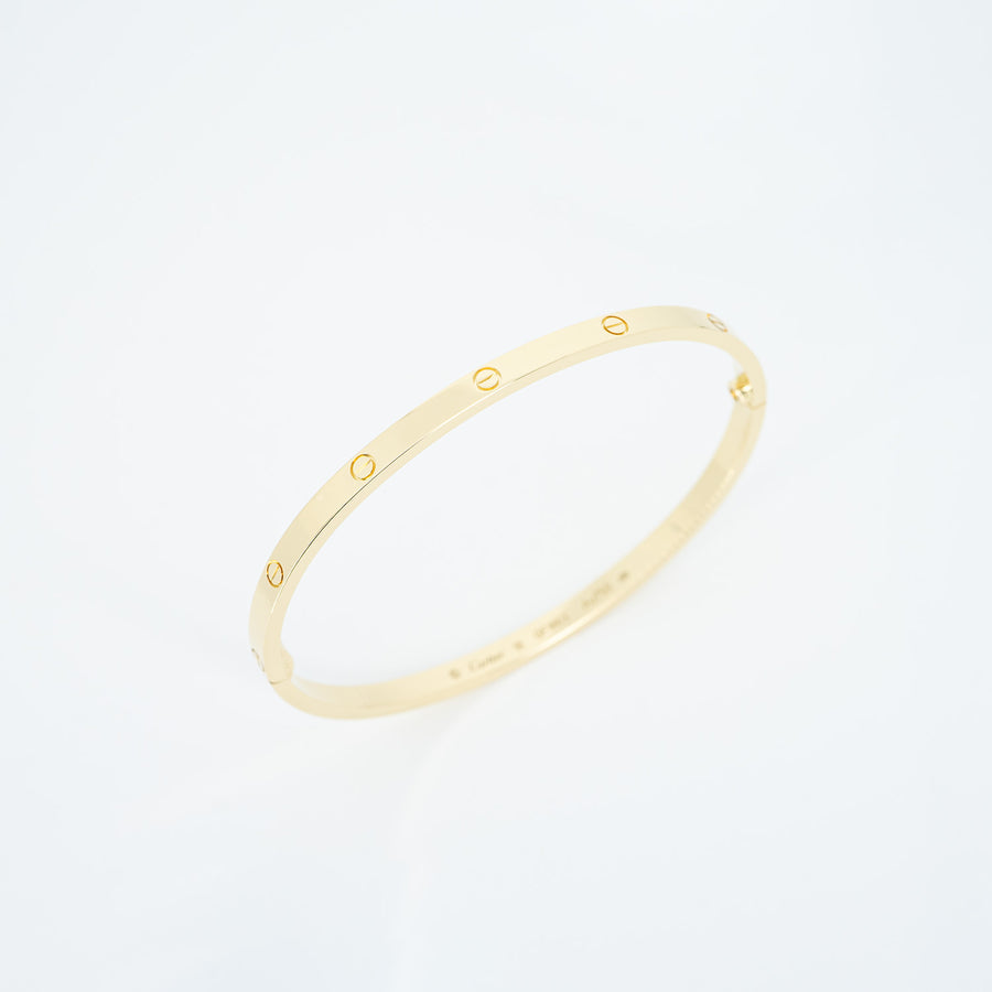 กำไล Cartier Love Bracelet SM 18K Yellow Gold Size 18# (Used) #vrcab 6264