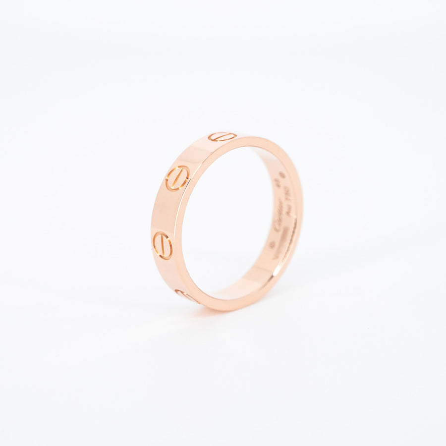 แหวน Cartier Love band 18K Rose Gold Size 48# (Used) #vrcarimt 6283