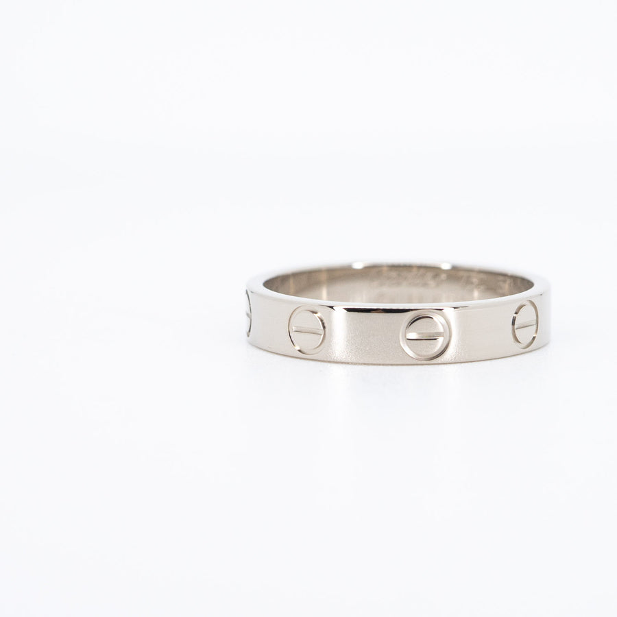 แหวน Cartier Love band 18K White Gold Size 51# (Used) #vrcar 6292