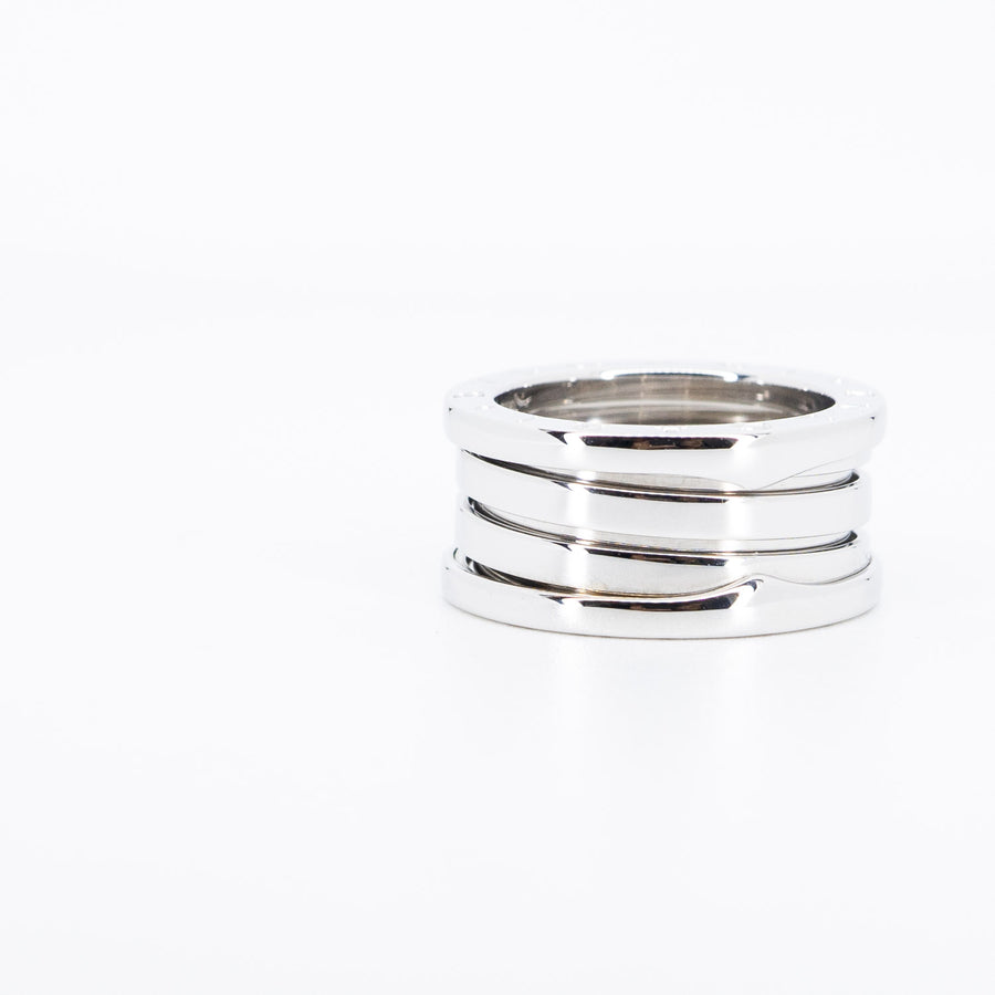 แหวน Bvlgari B.zero1 3band Ring 18K White Gold Size 50# (Used) #vrbvr 6478