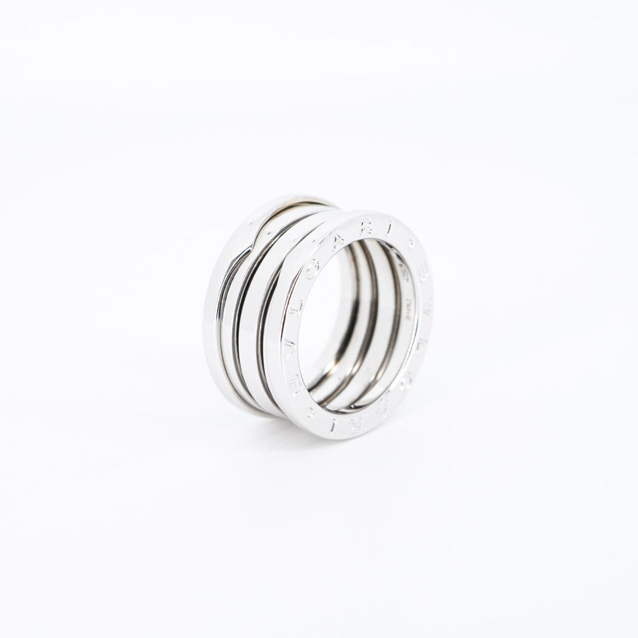 แหวน Bvlgari B.zero1 3band Ring 18K White Gold Size 50# (Used) #vrbvr 6478