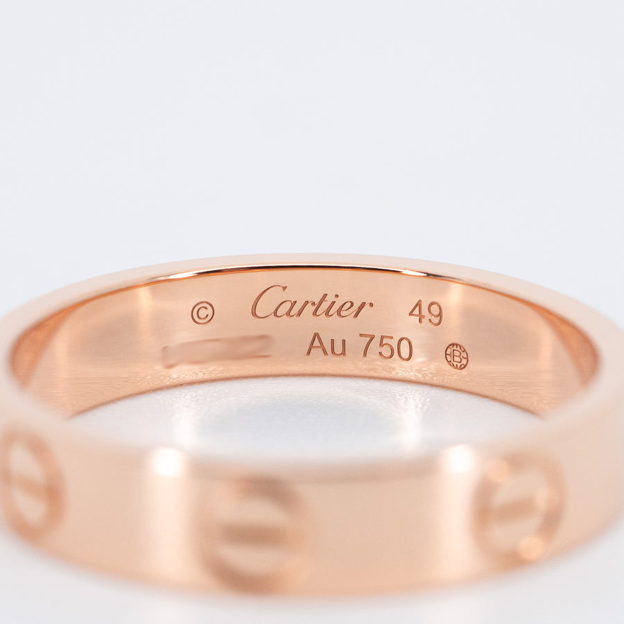 แหวน Cartier Love band 18K Rose Gold Size 49# (Used) #vrcar 6468