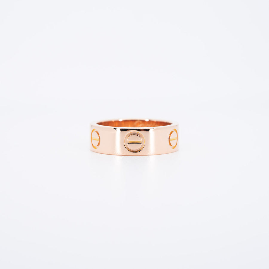 แหวน Cartier Love Ring 18K Rose Gold Size 48# (Used) #vrcarim 6410