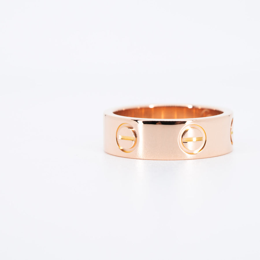 แหวน Cartier Love Ring 18K Rose Gold Size 48# (Used) #vrcarim 6410