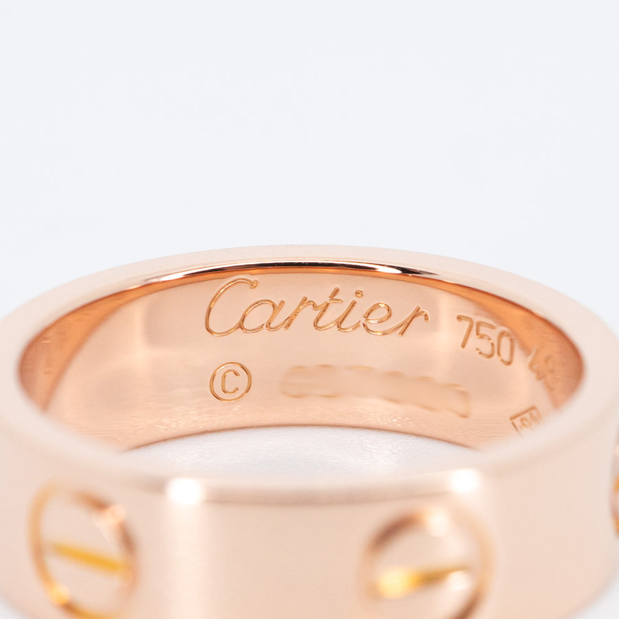 แหวน Cartier Love Ring 18K Rose Gold Size 48# (Used) #vrcarim 6410