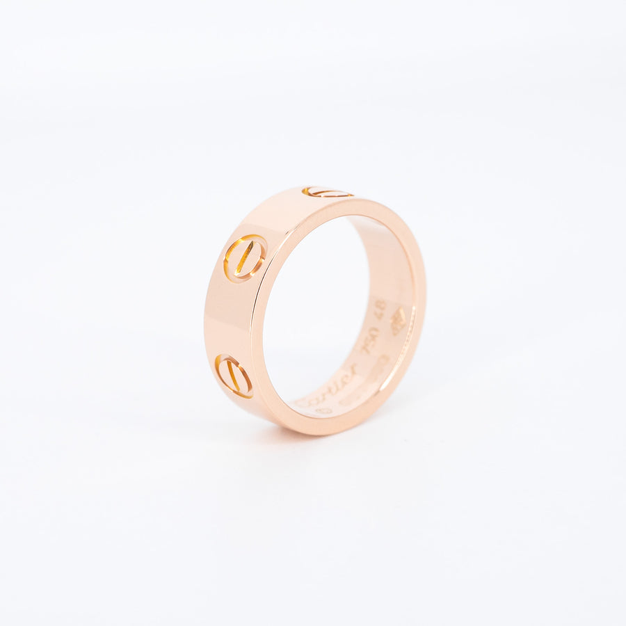 แหวน Cartier Love Ring 18K Rose Gold Size 48# (Used) #vrcarim 6410